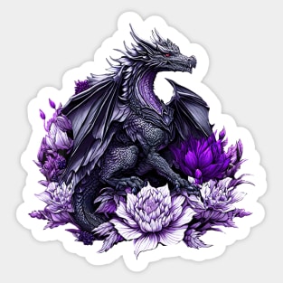 Dark Dragon fantasy Sticker